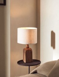 چراغ خواب پایه چوبی